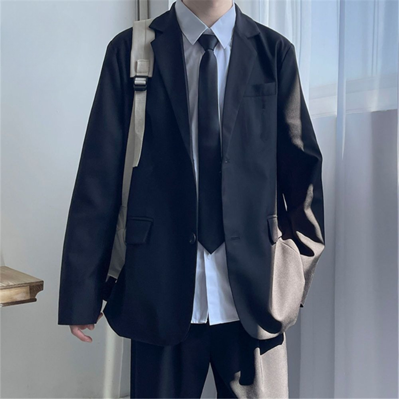 Men'S Formal Wear For Graduation - ชุดสูทลำลองผู้ชาย ชุดนักเรียนมัธยม/มหาวิทยาลัย เสื้อเบลเซอร์ กางเกงขายาว ชุดทางการสำหรับวัยรุ่น สำหรับงานรับปริญญา