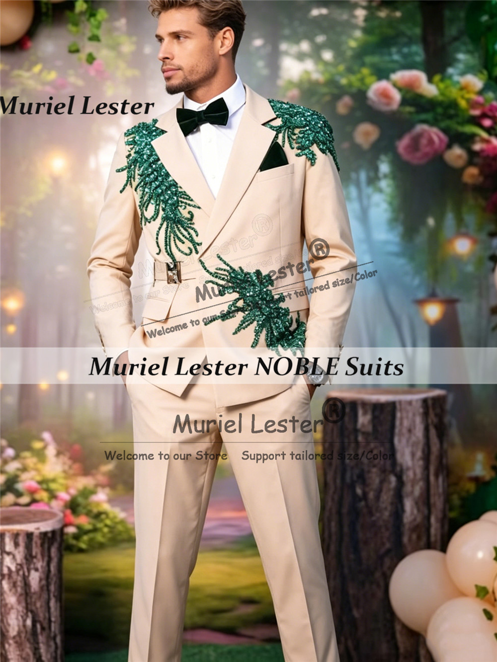 ชุดสูทผู้ชายประดับเพชรและลูกปั - Unique Men'S Formal Wear บทวิจารณ์และราคา