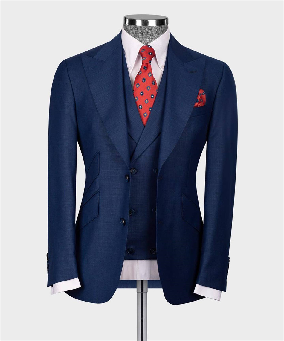 Elegant Navy Blue คลาสสิกงานแต - Elegant Formal Men'S Wear บทวิจารณ์และราคา
