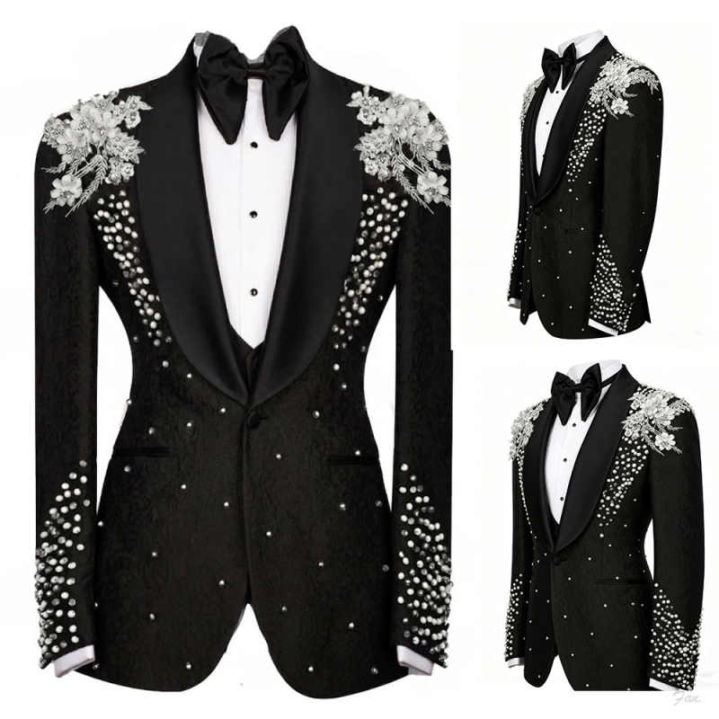 ชุดสูทคริสตัลวิบวับสำหรับผู้ชา - Men Formal Wear For Dinner บทวิจารณ์และราคา