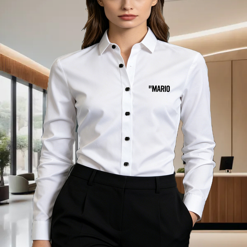 เสื้อเชิ้ตทรงเข้ารูปแบบ unisex - Men Formal Office Wear Shirts บทวิจารณ์และราคา