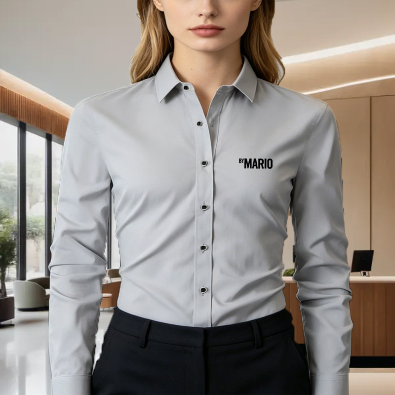 เสื้อเชิ้ตทรงเข้ารูปแบบ unisex - Men Formal Office Wear Shirts บทวิจารณ์และราคา