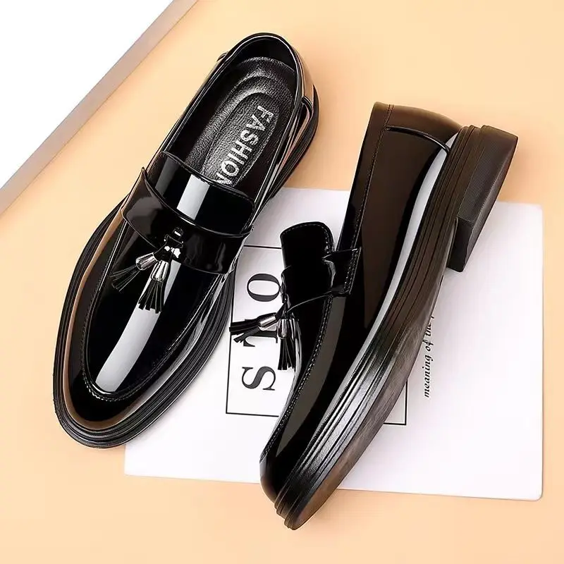 รองเท้าเพื่อสังคมสีดำสำหรับผู้ - Young Men Formal Wear บทวิจารณ์และราคา