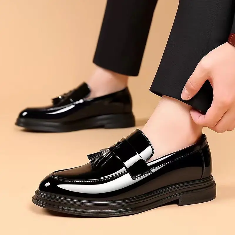 รองเท้าเพื่อสังคมสีดำสำหรับผู้ - Young Men Formal Wear บทวิจารณ์และราคา