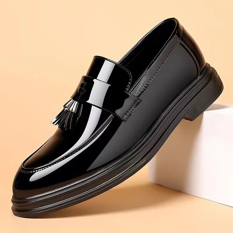 รองเท้าเพื่อสังคมสีดำสำหรับผู้ - Young Men Formal Wear บทวิจารณ์และราคา