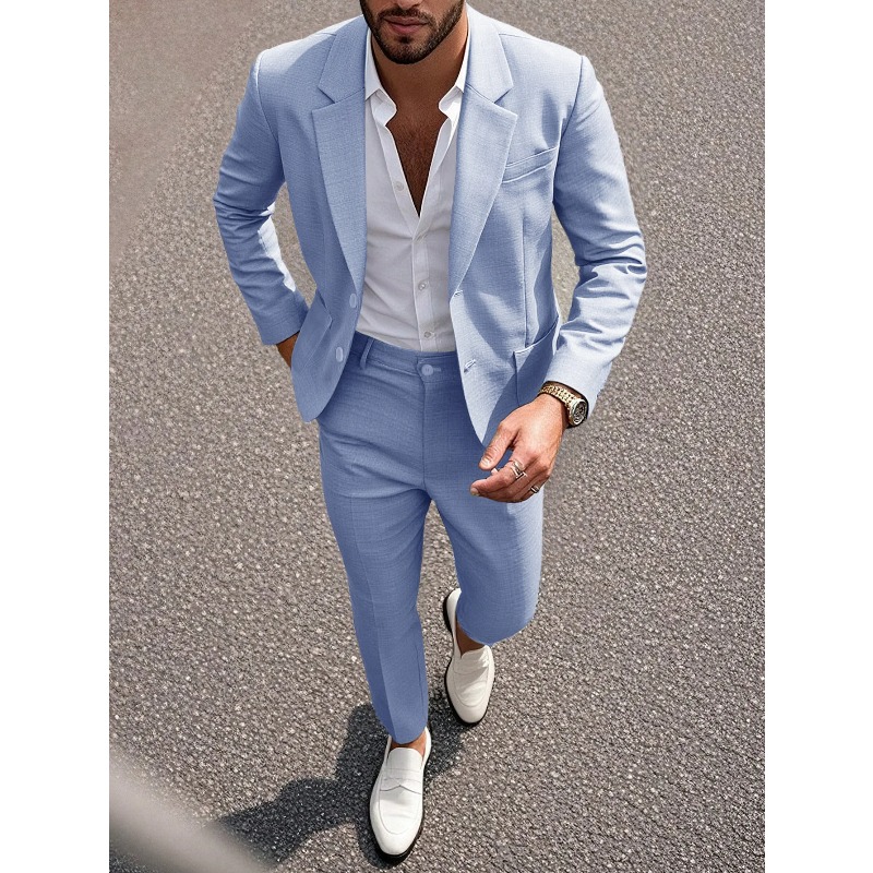 ชุดสูทและกางเกงสีพื้นสำหรับนัก - Men Formal Wear For Dinner บทวิจารณ์และราคา