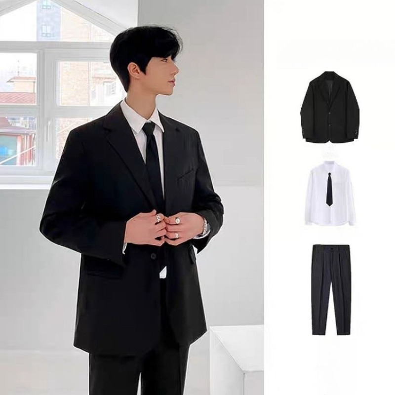 ชุดสูทเบลเซอร์ผู้ชายระดับพรีเม - Men'S Formal Wear For Graduation บทวิจารณ์และราคา
