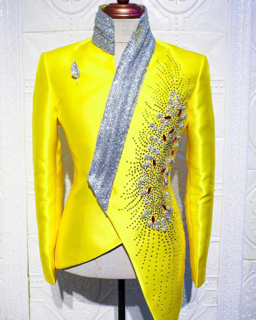 แฟชั่นสีเหลืองงานแต่งงาน Tuxed - Unique Men'S Formal Wear บทวิจารณ์และราคา