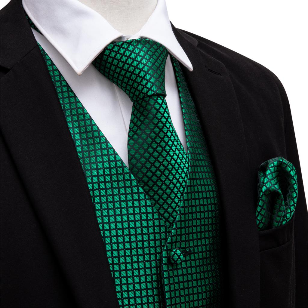 สีเขียวชุดเสื้อกั๊กผู้ชายPaisl - Formal Vest Waistcoat บทวิจารณ์และราคา