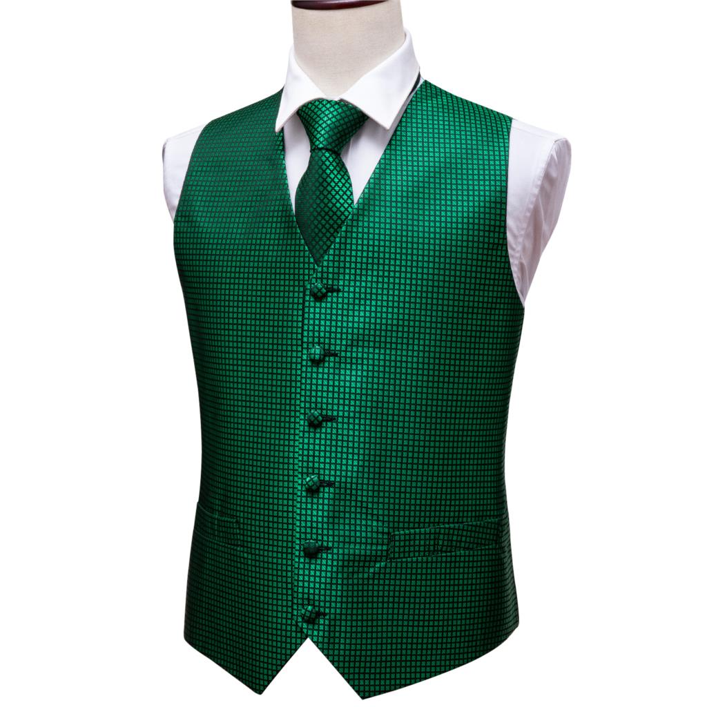 สีเขียวชุดเสื้อกั๊กผู้ชายPaisl - Formal Vest Waistcoat บทวิจารณ์และราคา