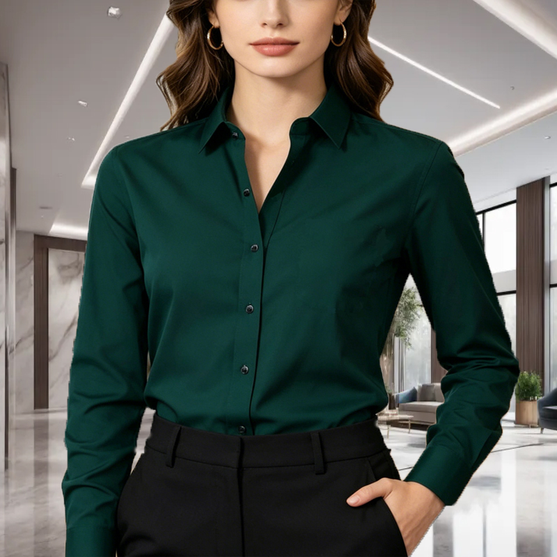 เสื้อเชิ้ตแขนยาวสีพื้นแบบยูนิเ - Men Formal Office Wear Shirts บทวิจารณ์และราคา