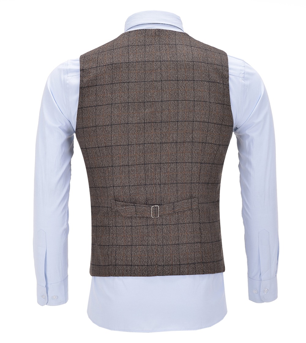เสื้อกั๊กผู้ชายทรงสลิมฟิต ผ้าฝ - Formal Vest Waistcoat บทวิจารณ์และราคา