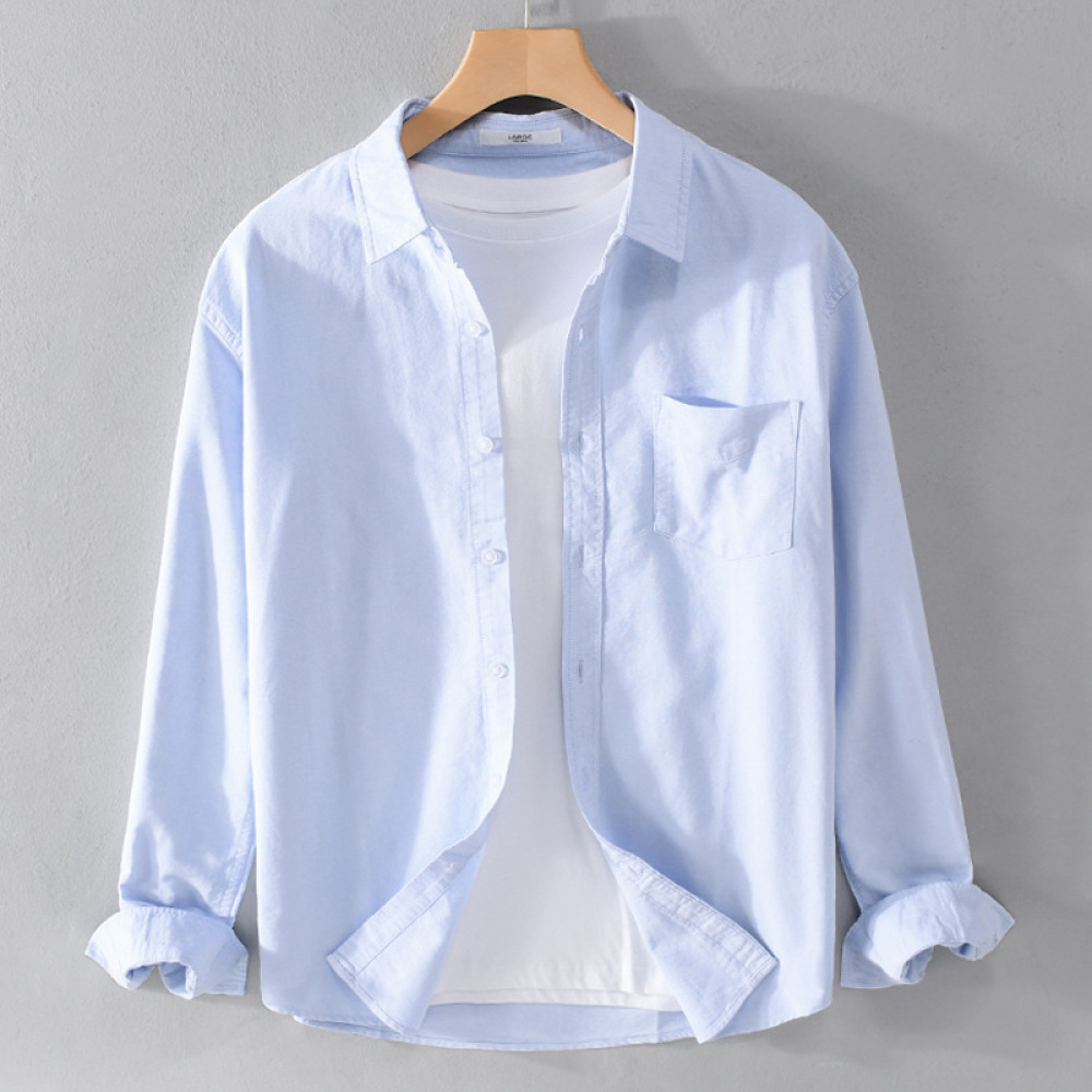 เสื้อเชิ้ตแขนยาวผู้ชายแฟชั่น ส - Men Formal Office Wear Shirts บทวิจารณ์และราคา