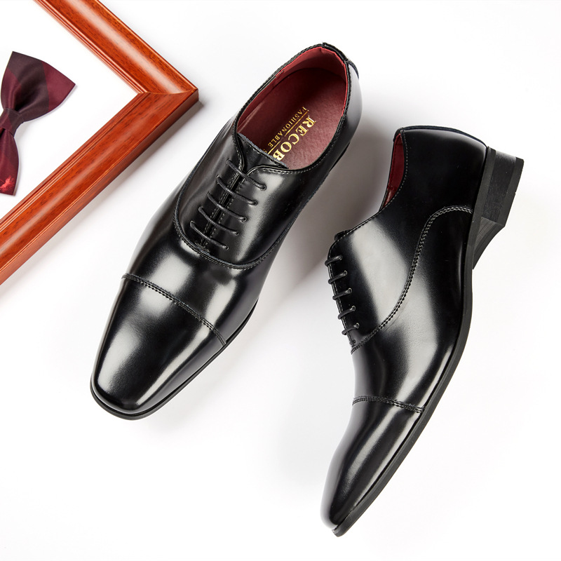รองเท้าเดรสหนังผู้ชายแฟชั่นใหม - Young Men Formal Wear บทวิจารณ์และราคา