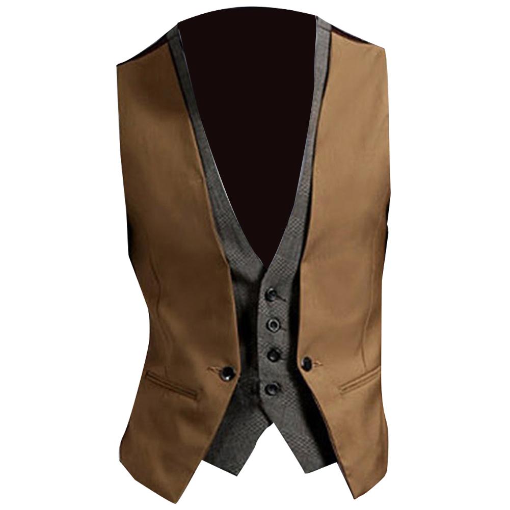 เสื้อกั๊กทางการสำหรับผู้ชายเสื - Formal Vest Waistcoat บทวิจารณ์และราคา