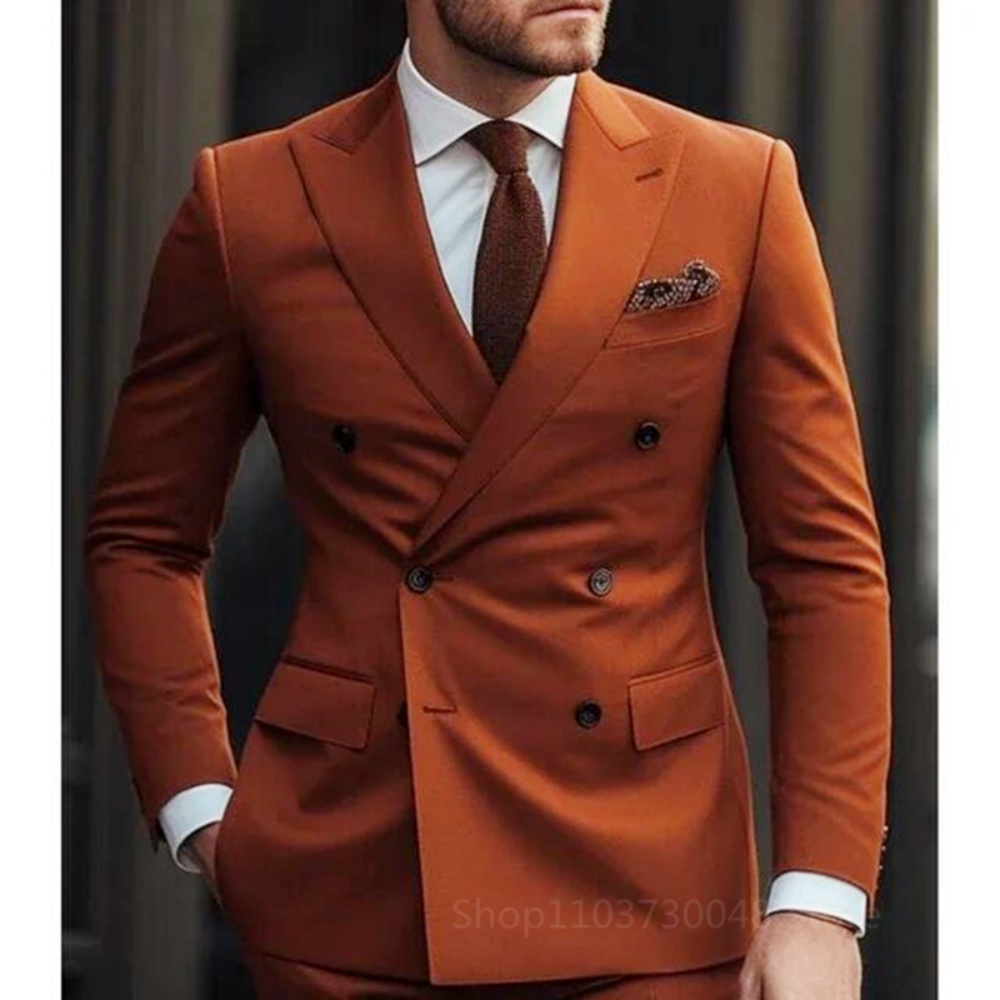 ชุดสูทผู้ชายสองชิ้นสีน้ำตาล สำ - Men'S Formal Wear For Graduation บทวิจารณ์และราคา