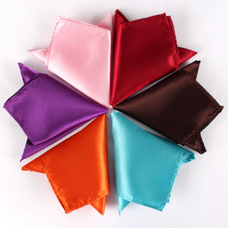 ผ้าเช็ดหน้าขนาด22ซม. สีทึบกระเ - Young Men Formal Wear บทวิจารณ์และราคา