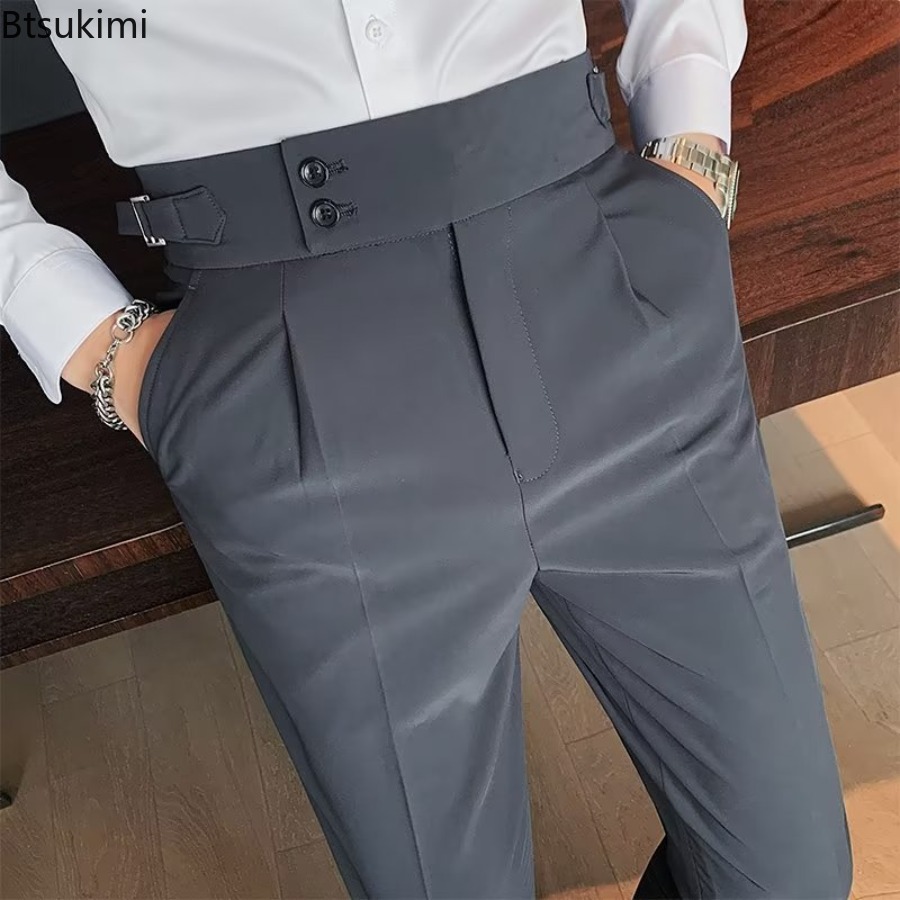 กางเกงสูทสีพื้นสำหรับผู้ชาย รุ - Young Men Formal Wear บทวิจารณ์และราคา