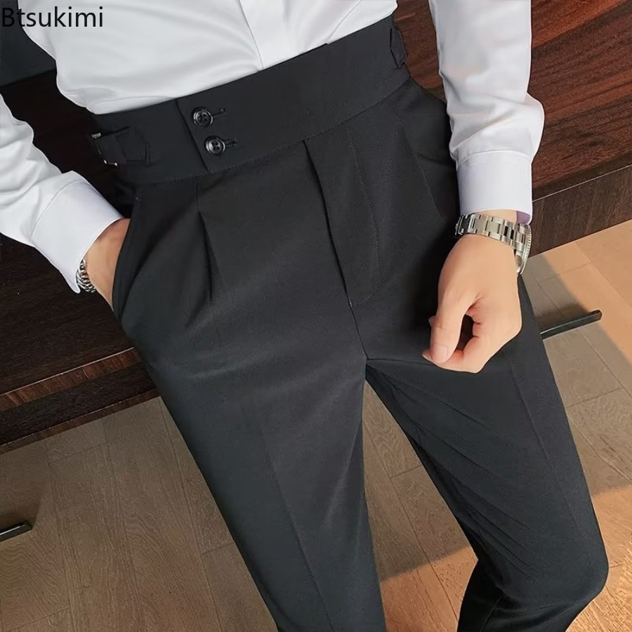 กางเกงสูทสีพื้นสำหรับผู้ชาย รุ - Young Men Formal Wear บทวิจารณ์และราคา